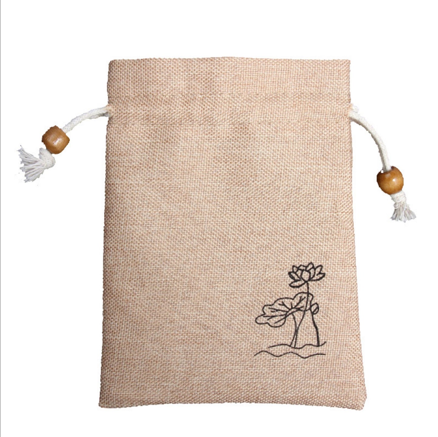 Zen Style Burlap Pouches for Making Fragrant Sachets, or Holding Jewelleries, Gifts, etc. / Powder Leak Proof Design