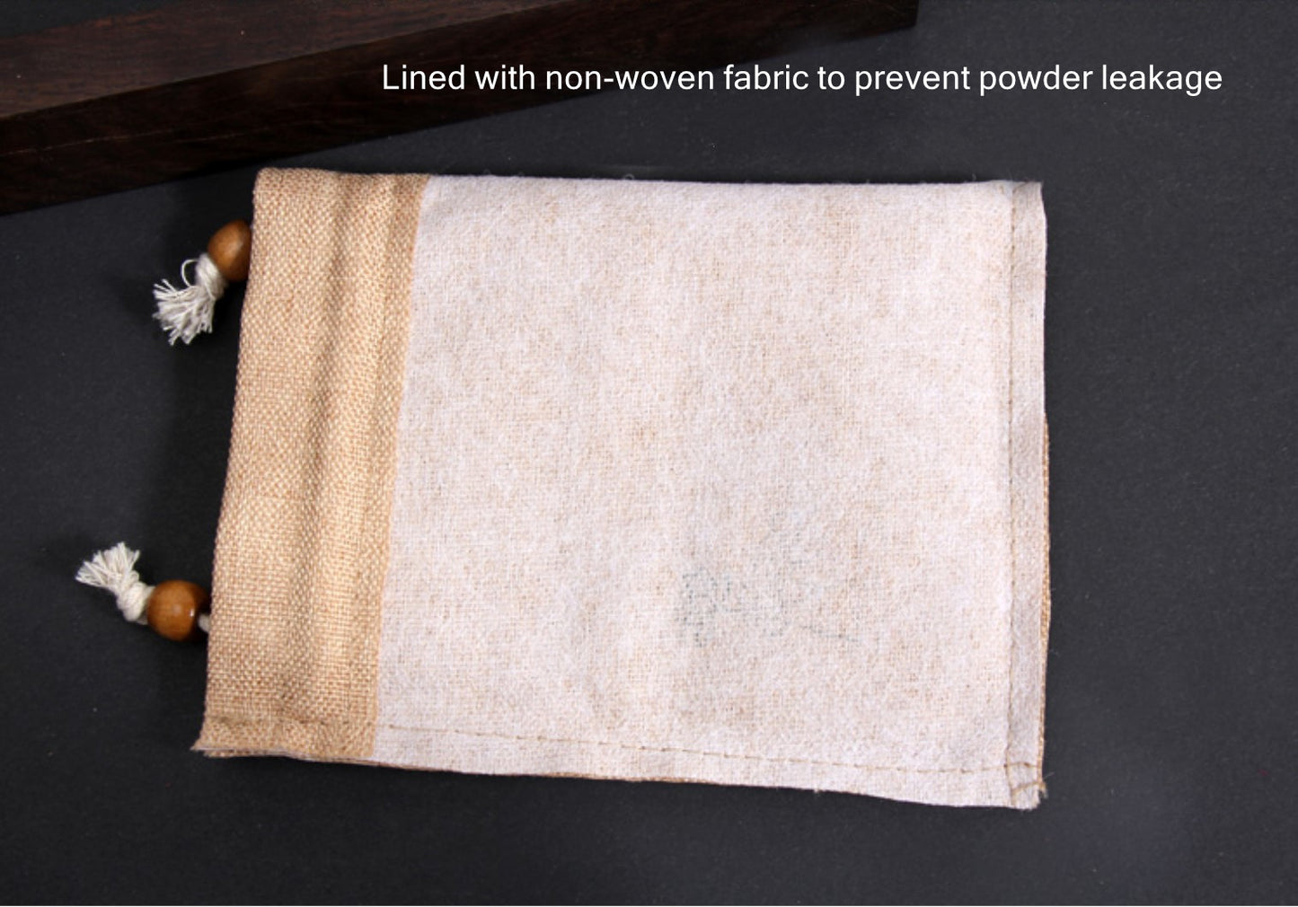 Zen Style Burlap Pouches for Making Fragrant Sachets, or Holding Jewelleries, Gifts, etc. / Powder Leak Proof Design